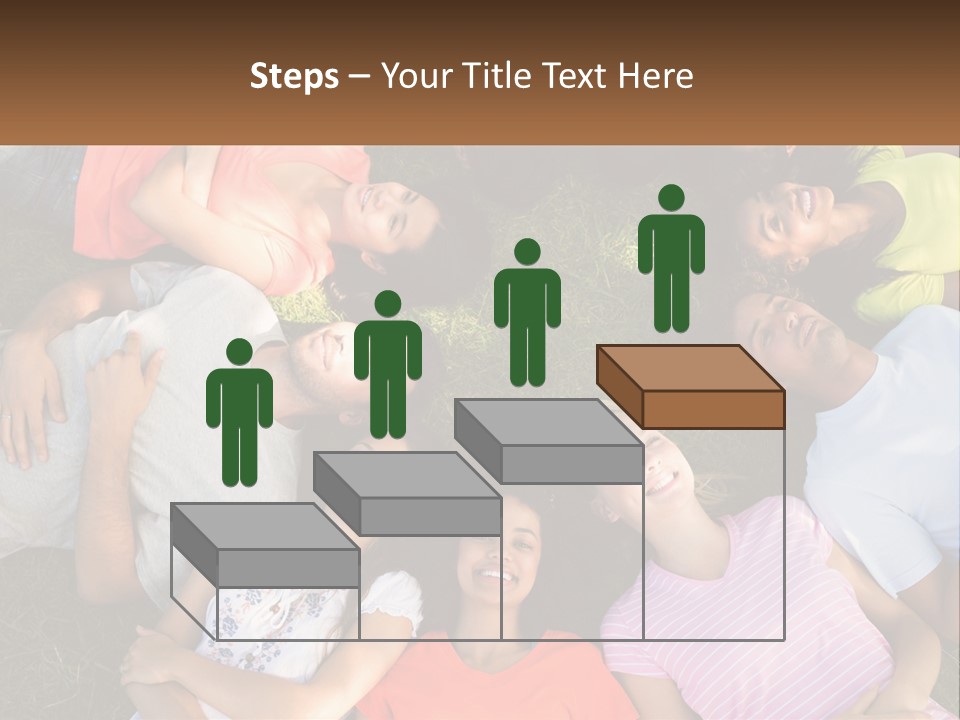 A Group Of People Laying In A Circle On The Grass PowerPoint Template