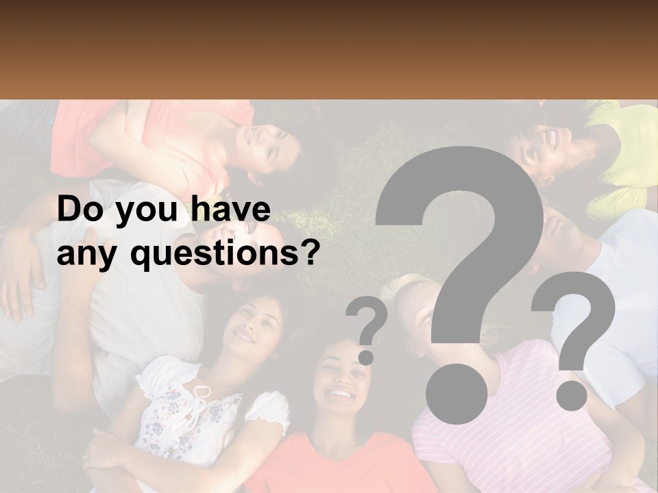 A Group Of People Laying In A Circle On The Grass PowerPoint Template