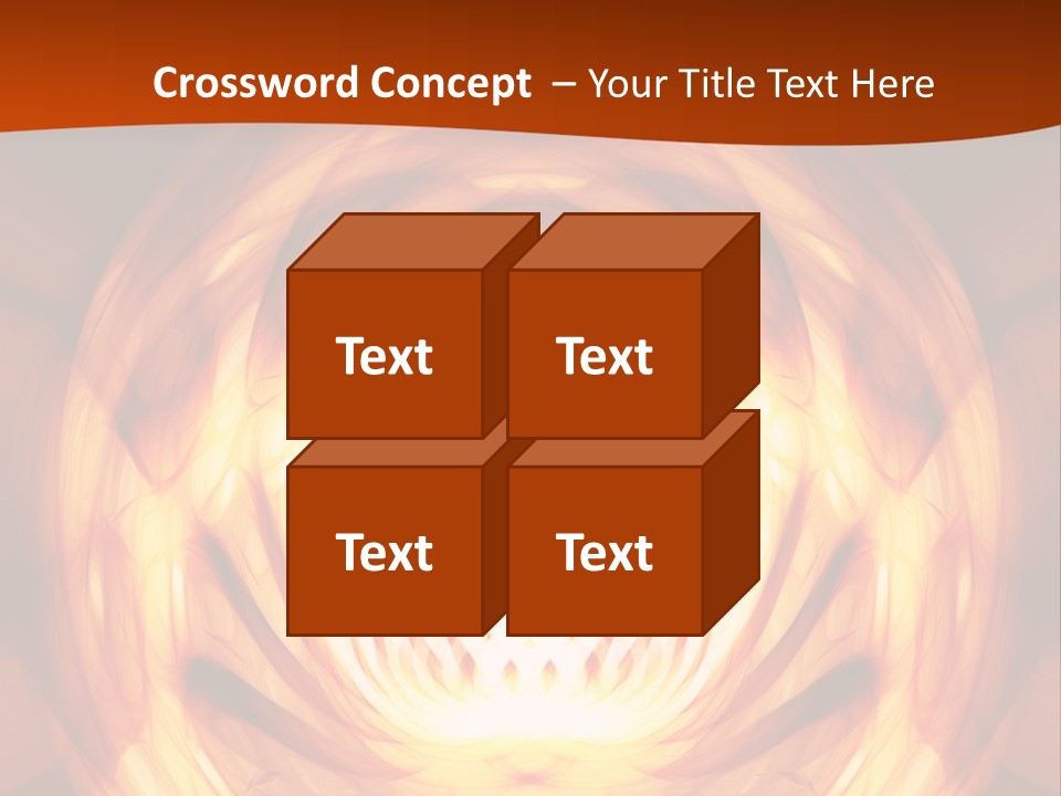 An Abstract Orange Background With A Spiral Design PowerPoint Template