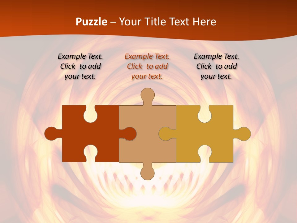 An Abstract Orange Background With A Spiral Design PowerPoint Template