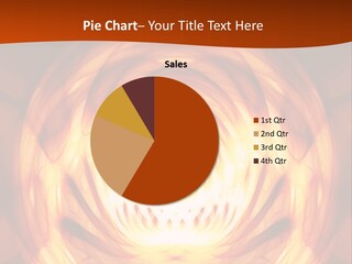 An Abstract Orange Background With A Spiral Design PowerPoint Template