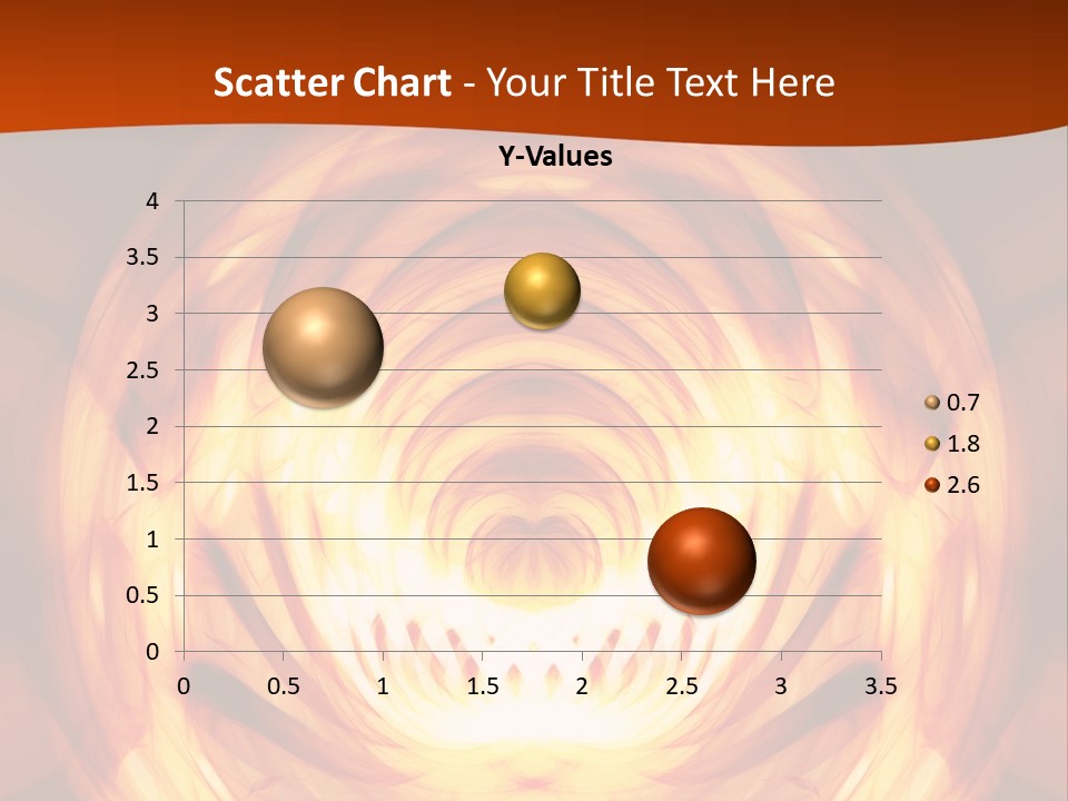 An Abstract Orange Background With A Spiral Design PowerPoint Template