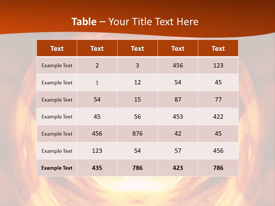 An Abstract Orange Background With A Spiral Design PowerPoint Template