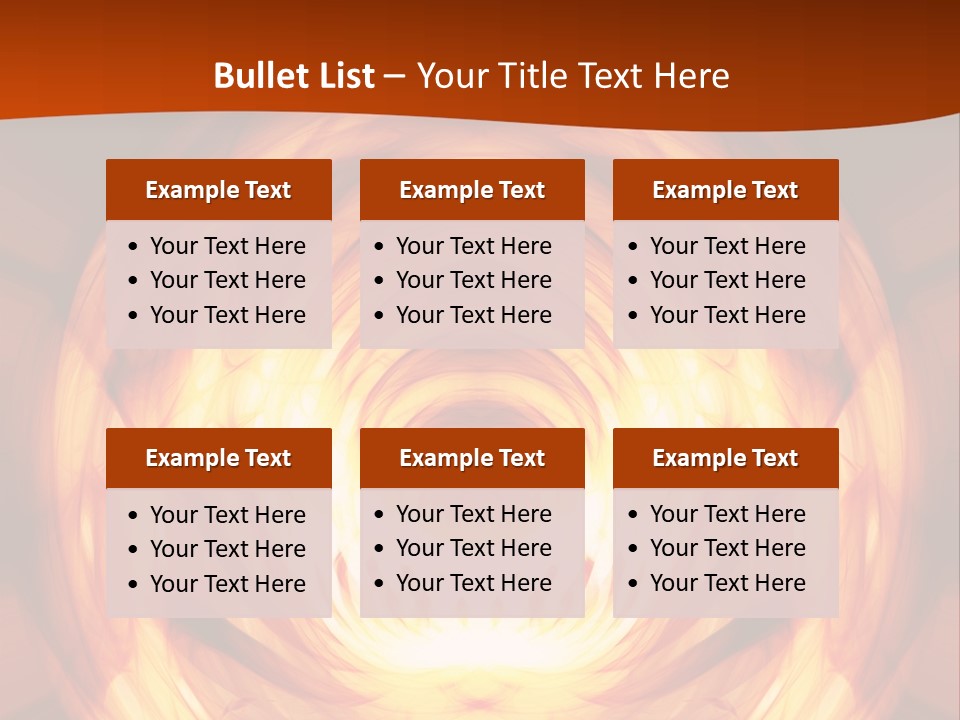 An Abstract Orange Background With A Spiral Design PowerPoint Template