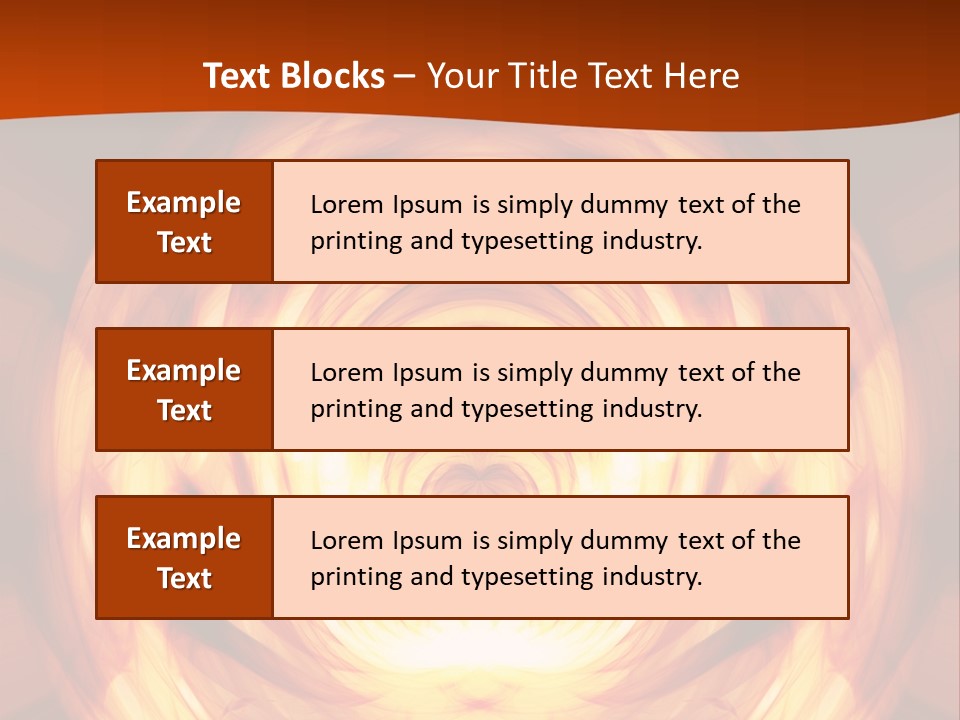 An Abstract Orange Background With A Spiral Design PowerPoint Template