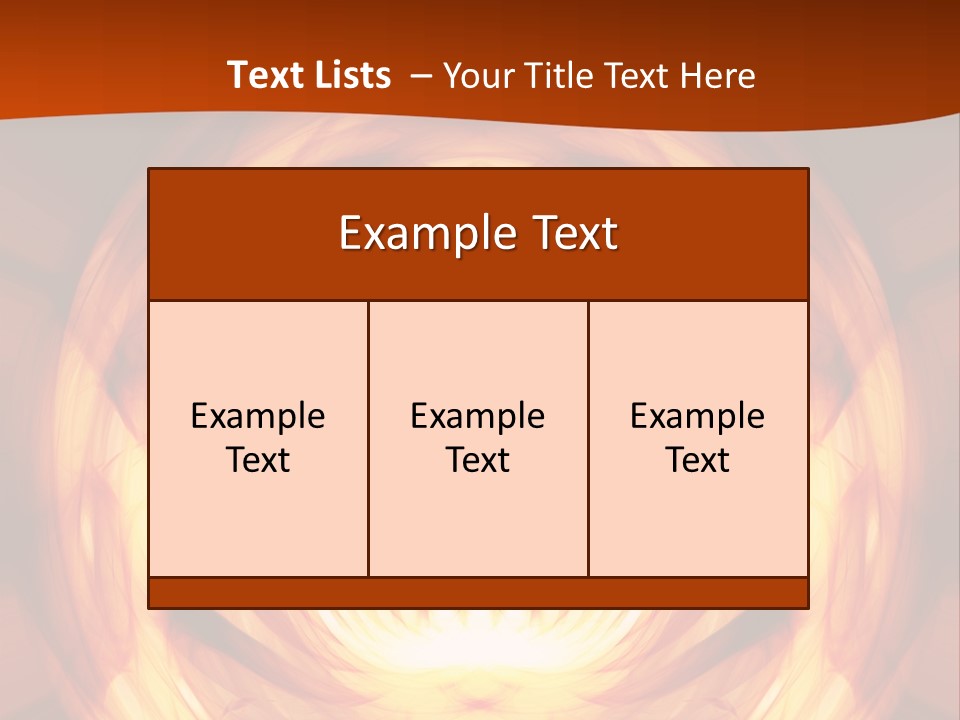 An Abstract Orange Background With A Spiral Design PowerPoint Template