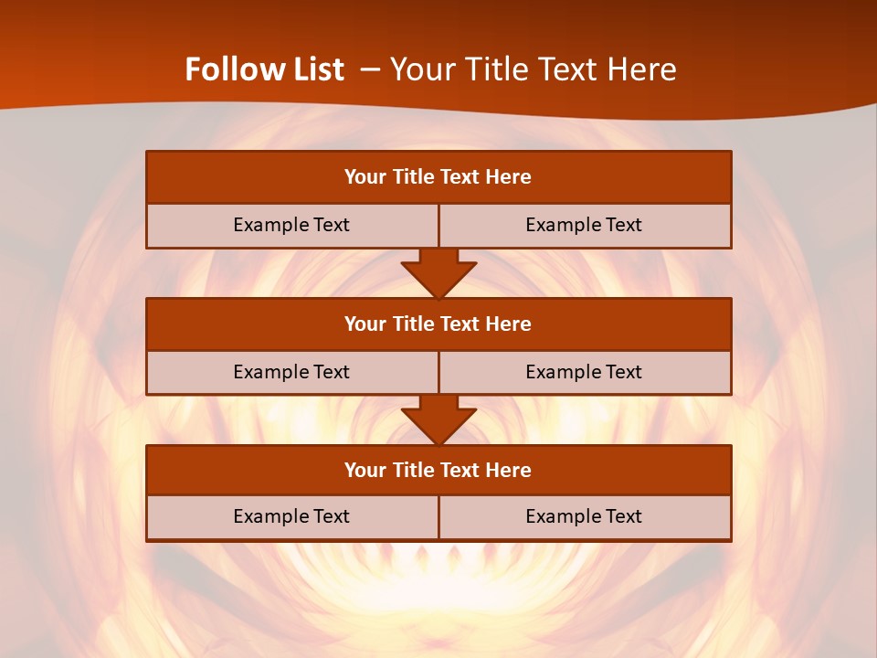 An Abstract Orange Background With A Spiral Design PowerPoint Template