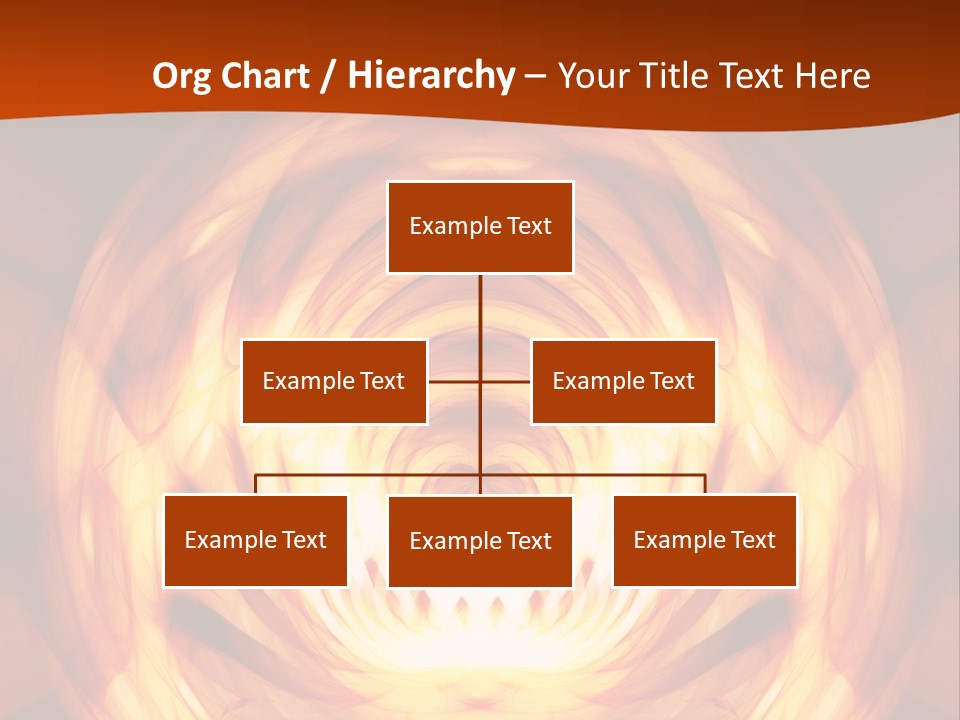 An Abstract Orange Background With A Spiral Design PowerPoint Template