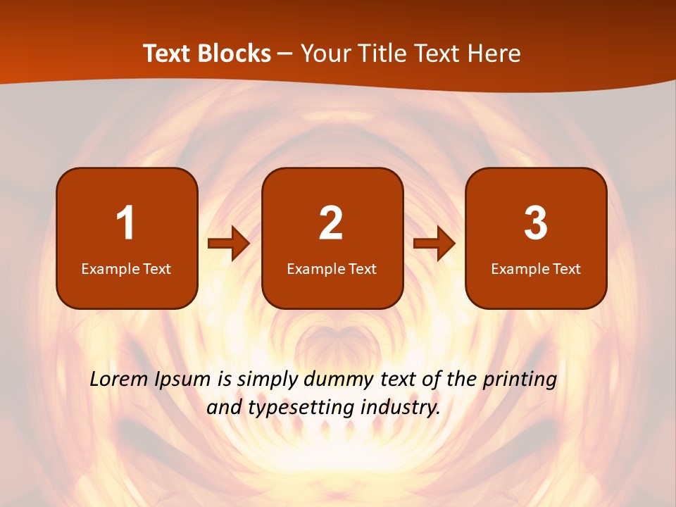 An Abstract Orange Background With A Spiral Design PowerPoint Template