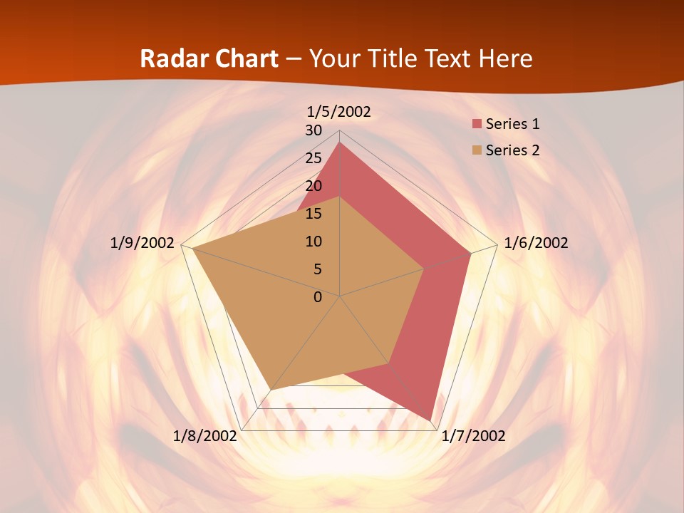 An Abstract Orange Background With A Spiral Design PowerPoint Template