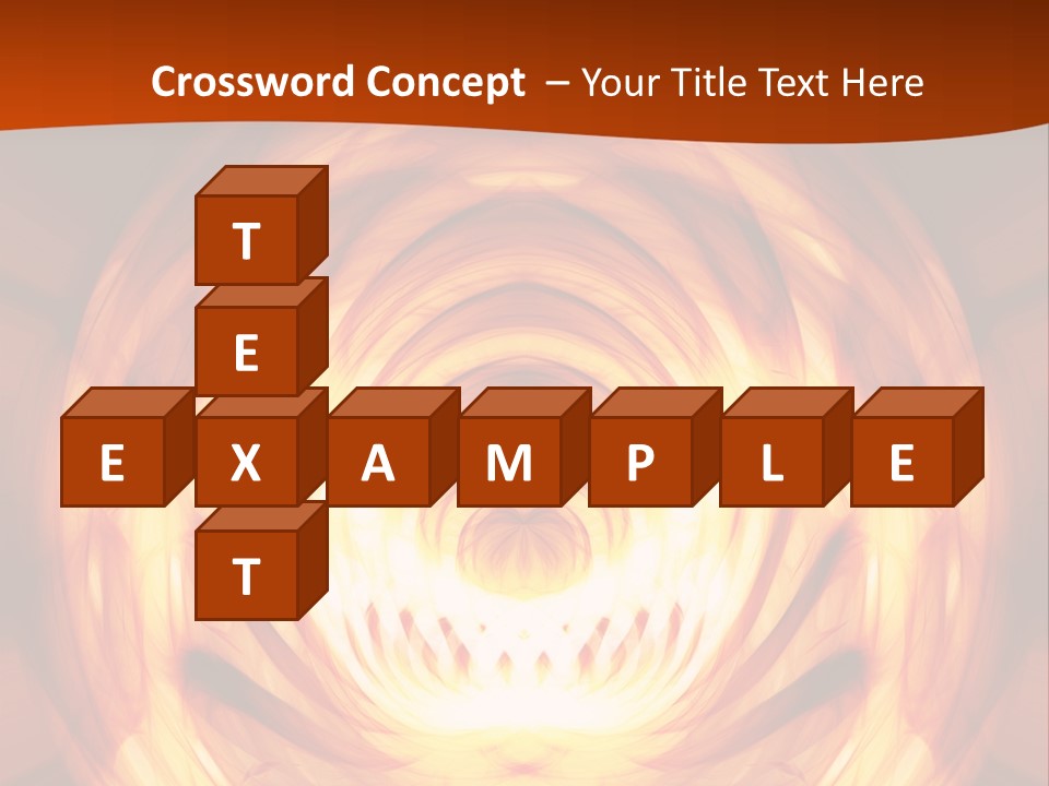 An Abstract Orange Background With A Spiral Design PowerPoint Template