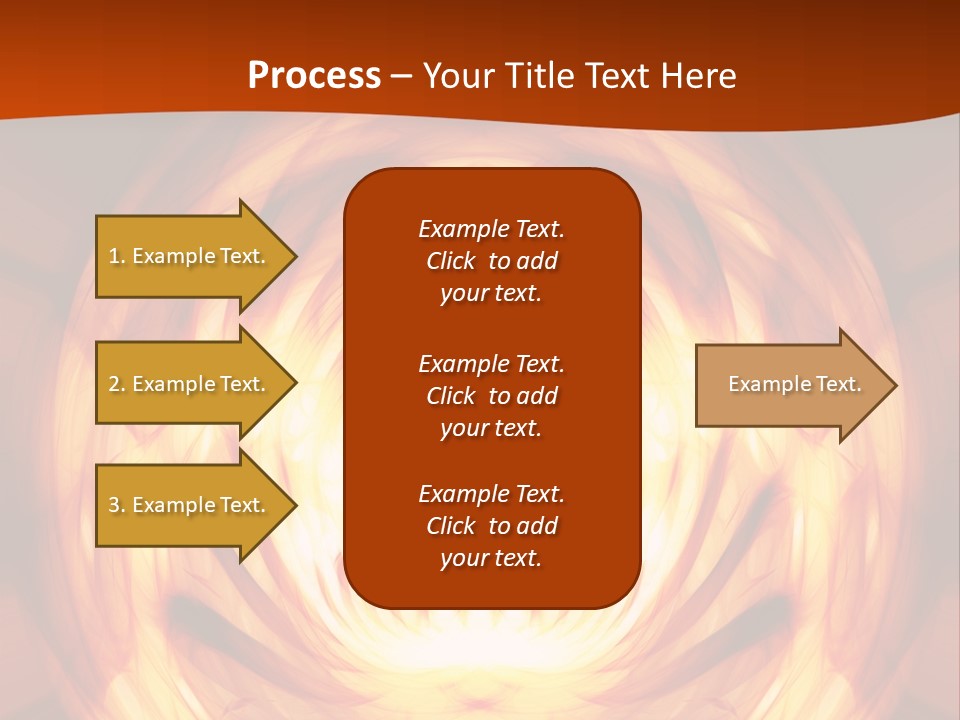 An Abstract Orange Background With A Spiral Design PowerPoint Template