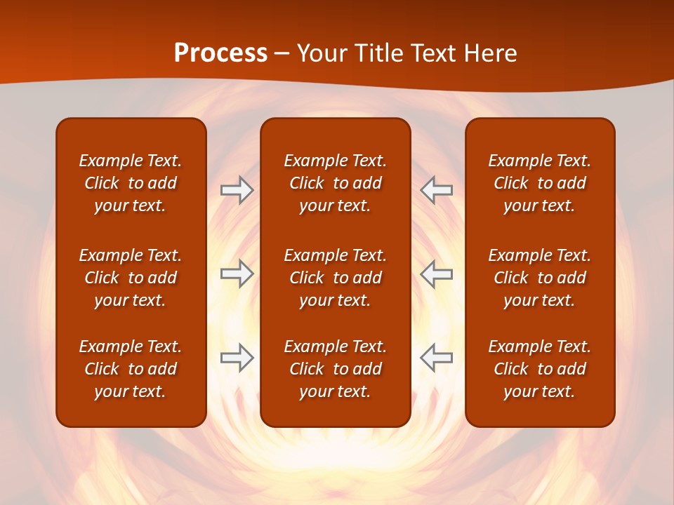 An Abstract Orange Background With A Spiral Design PowerPoint Template