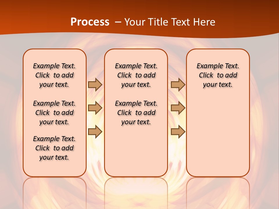 An Abstract Orange Background With A Spiral Design PowerPoint Template