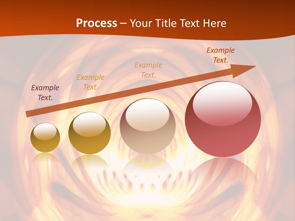 An Abstract Orange Background With A Spiral Design PowerPoint Template