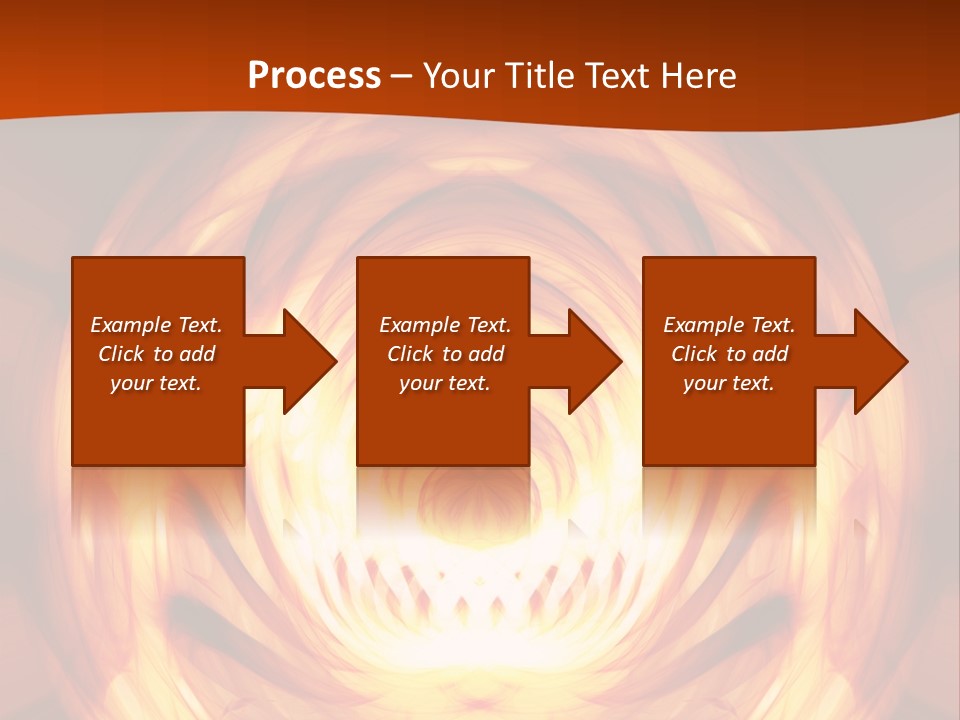 An Abstract Orange Background With A Spiral Design PowerPoint Template