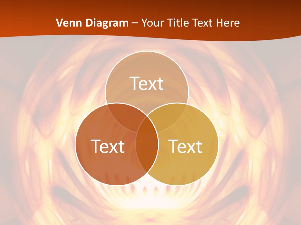 An Abstract Orange Background With A Spiral Design PowerPoint Template