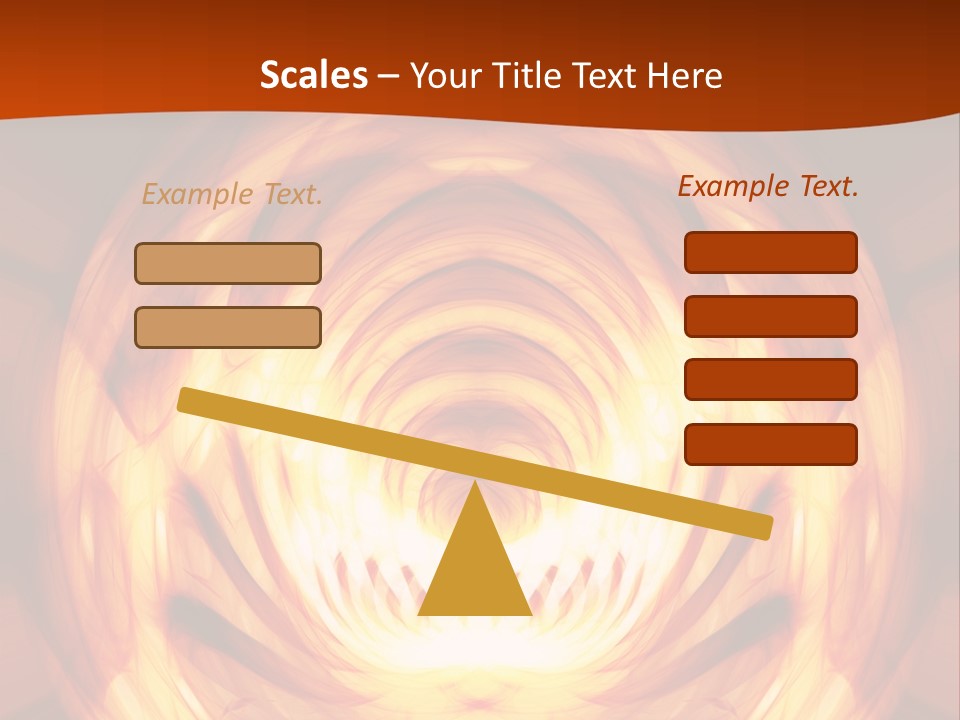 An Abstract Orange Background With A Spiral Design PowerPoint Template