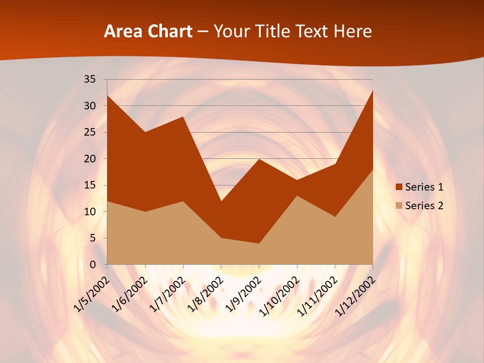 An Abstract Orange Background With A Spiral Design PowerPoint Template