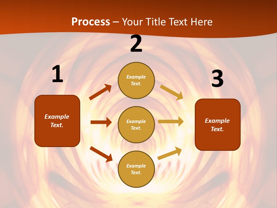 An Abstract Orange Background With A Spiral Design PowerPoint Template