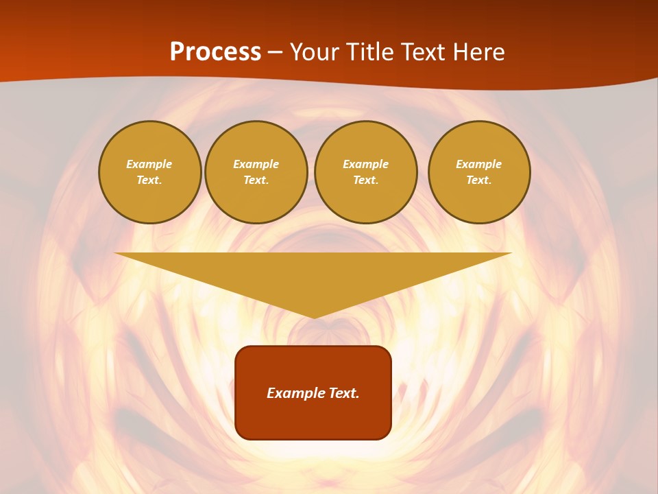 An Abstract Orange Background With A Spiral Design PowerPoint Template