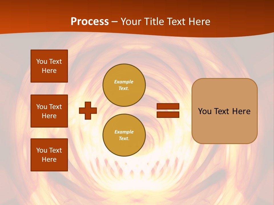 An Abstract Orange Background With A Spiral Design PowerPoint Template
