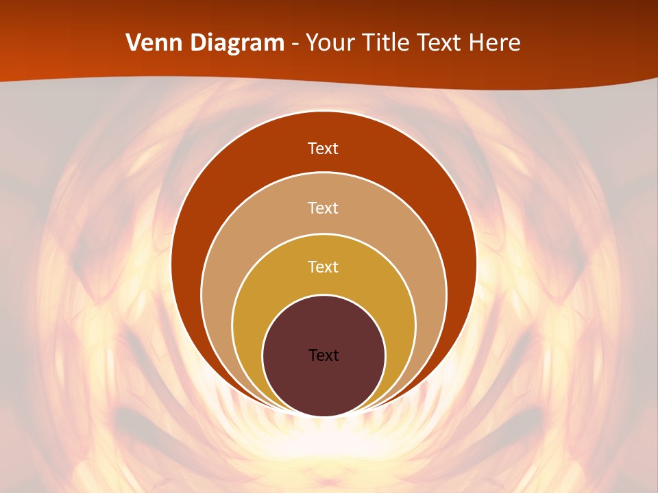 An Abstract Orange Background With A Spiral Design PowerPoint Template