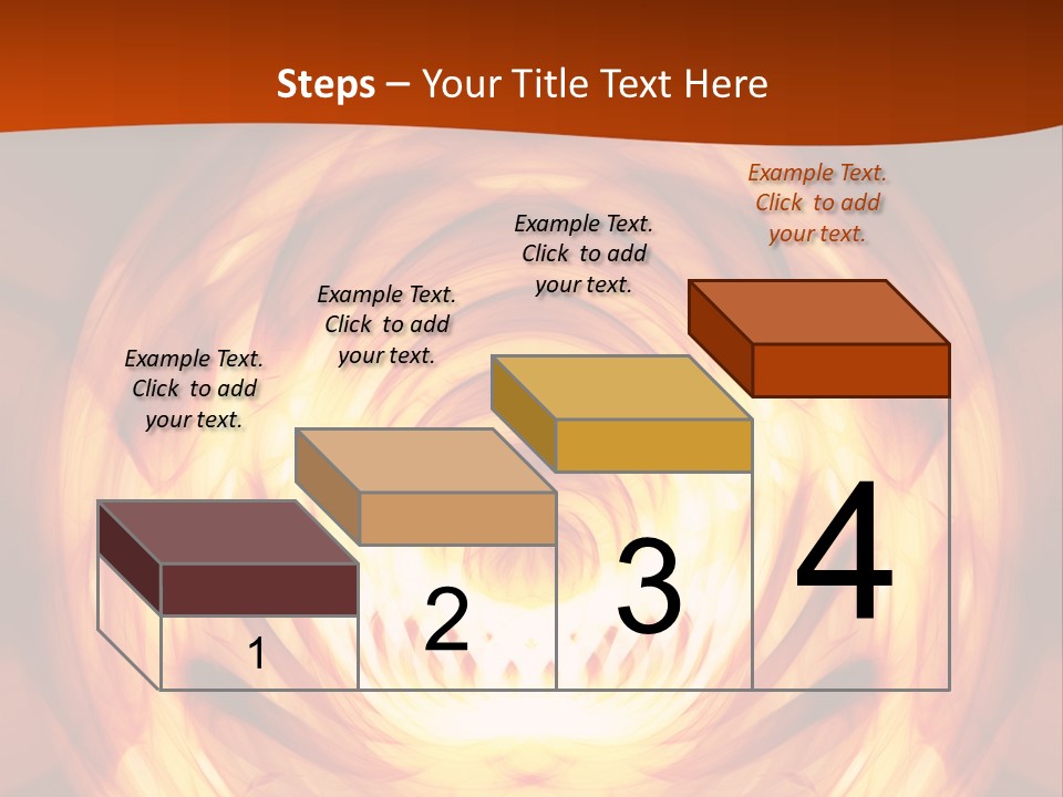 An Abstract Orange Background With A Spiral Design PowerPoint Template