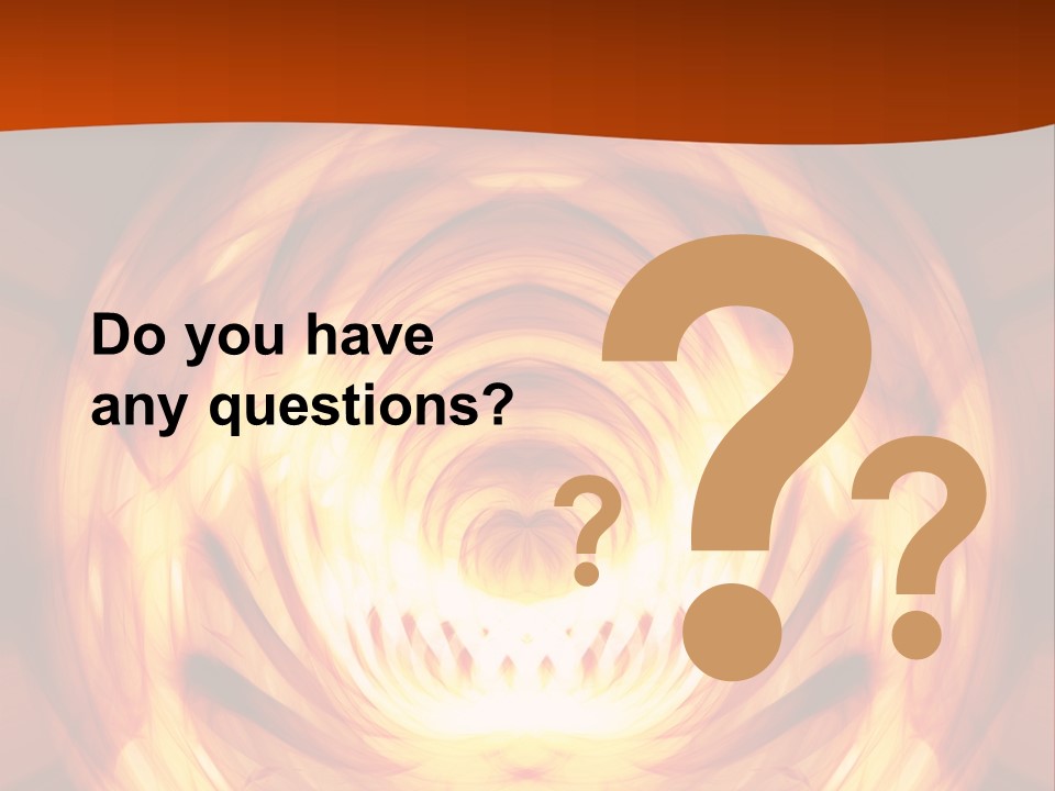 An Abstract Orange Background With A Spiral Design PowerPoint Template