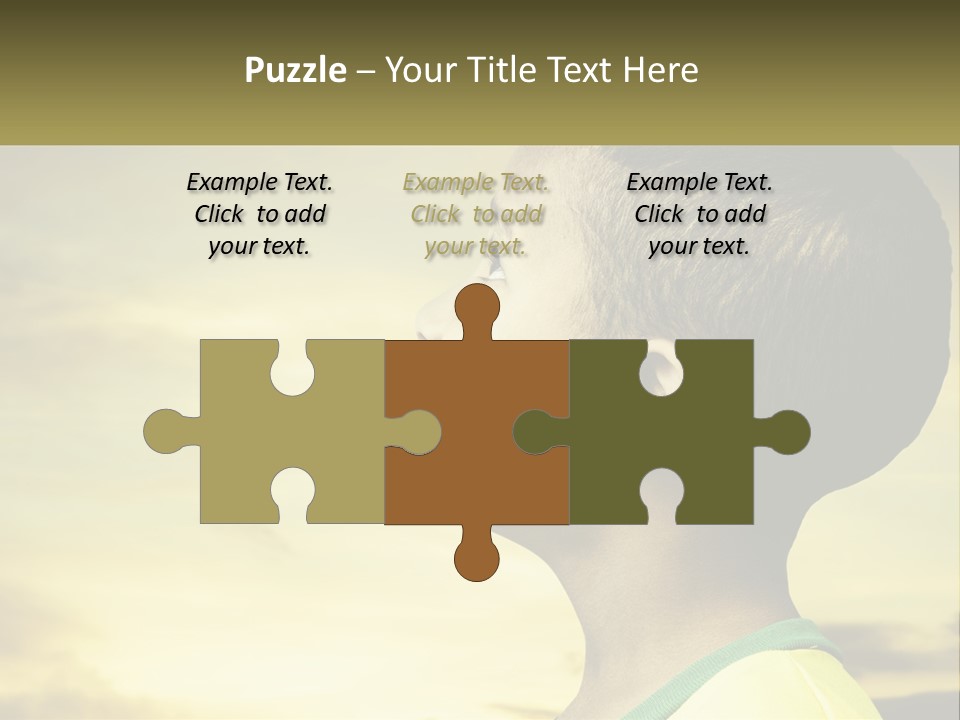 A Young Boy With A Flag Painted On His Face PowerPoint Template