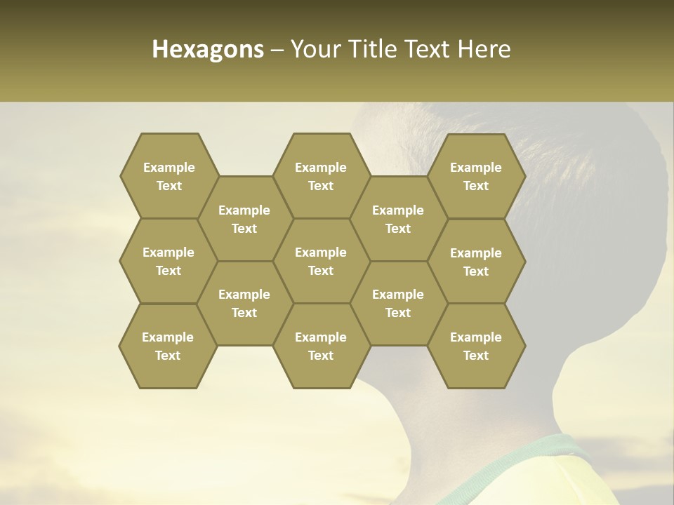 A Young Boy With A Flag Painted On His Face PowerPoint Template