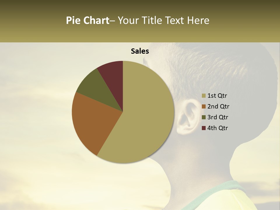 A Young Boy With A Flag Painted On His Face PowerPoint Template