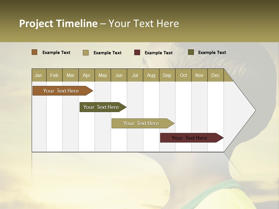 A Young Boy With A Flag Painted On His Face PowerPoint Template
