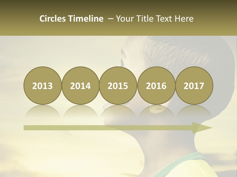 A Young Boy With A Flag Painted On His Face PowerPoint Template