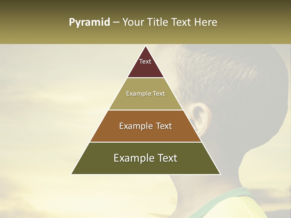 A Young Boy With A Flag Painted On His Face PowerPoint Template