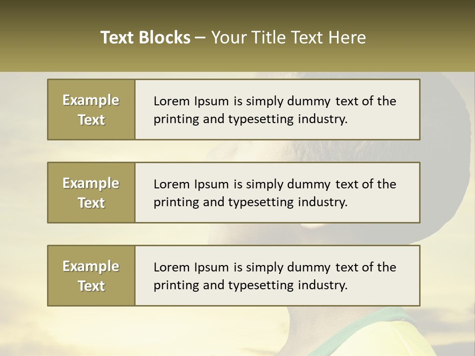 A Young Boy With A Flag Painted On His Face PowerPoint Template