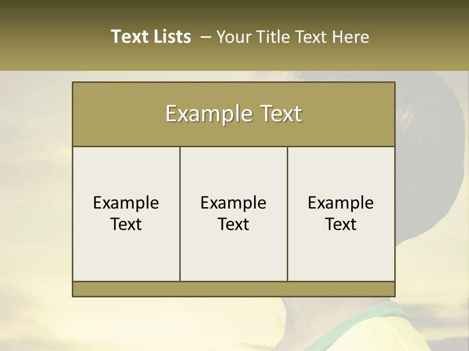 A Young Boy With A Flag Painted On His Face PowerPoint Template