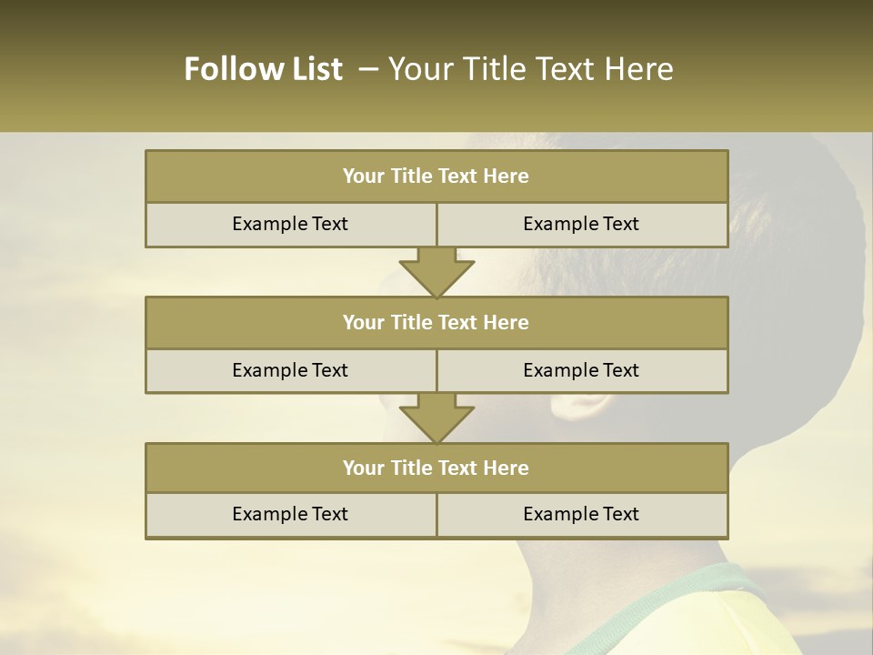 A Young Boy With A Flag Painted On His Face PowerPoint Template