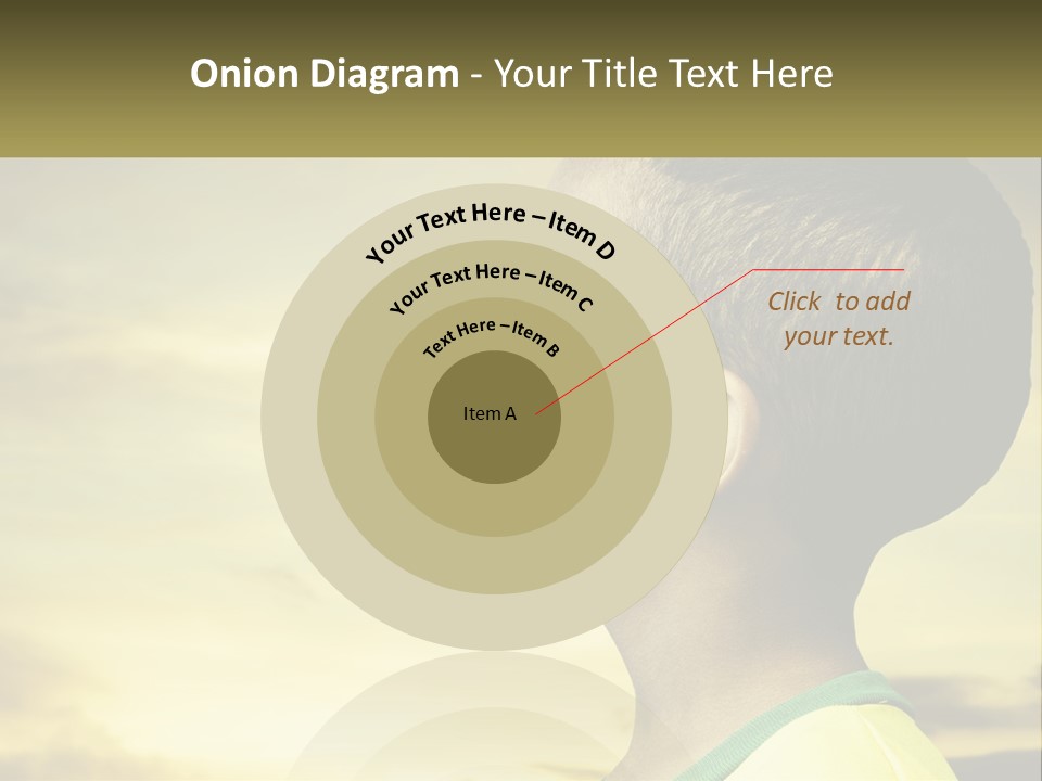 A Young Boy With A Flag Painted On His Face PowerPoint Template