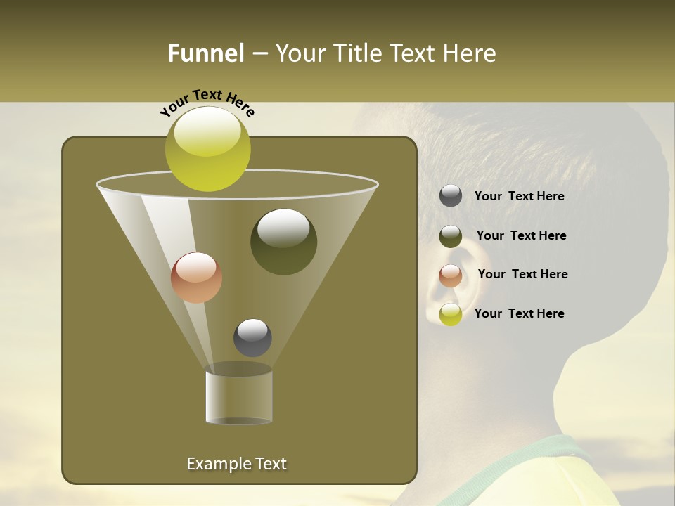 A Young Boy With A Flag Painted On His Face PowerPoint Template