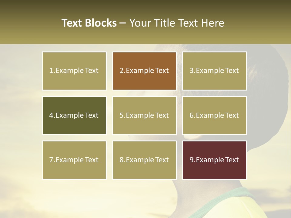 A Young Boy With A Flag Painted On His Face PowerPoint Template