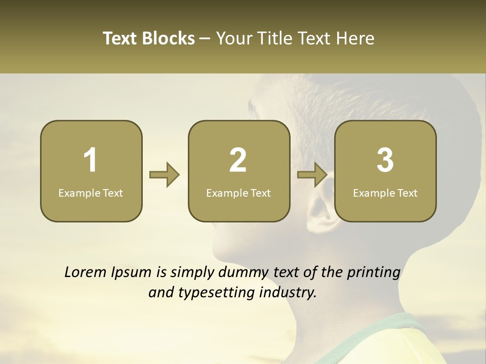 A Young Boy With A Flag Painted On His Face PowerPoint Template