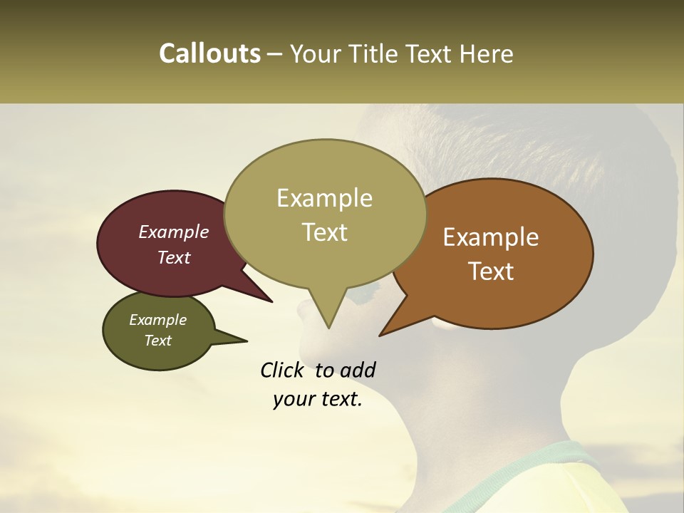 A Young Boy With A Flag Painted On His Face PowerPoint Template