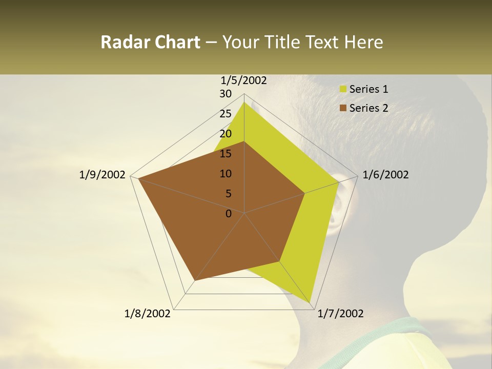 A Young Boy With A Flag Painted On His Face PowerPoint Template