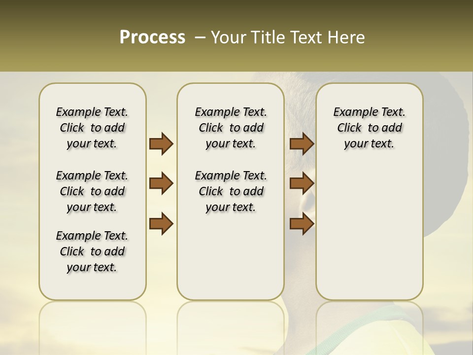 A Young Boy With A Flag Painted On His Face PowerPoint Template