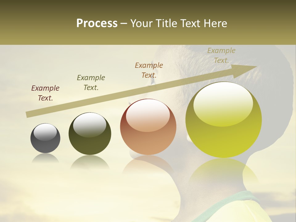 A Young Boy With A Flag Painted On His Face PowerPoint Template