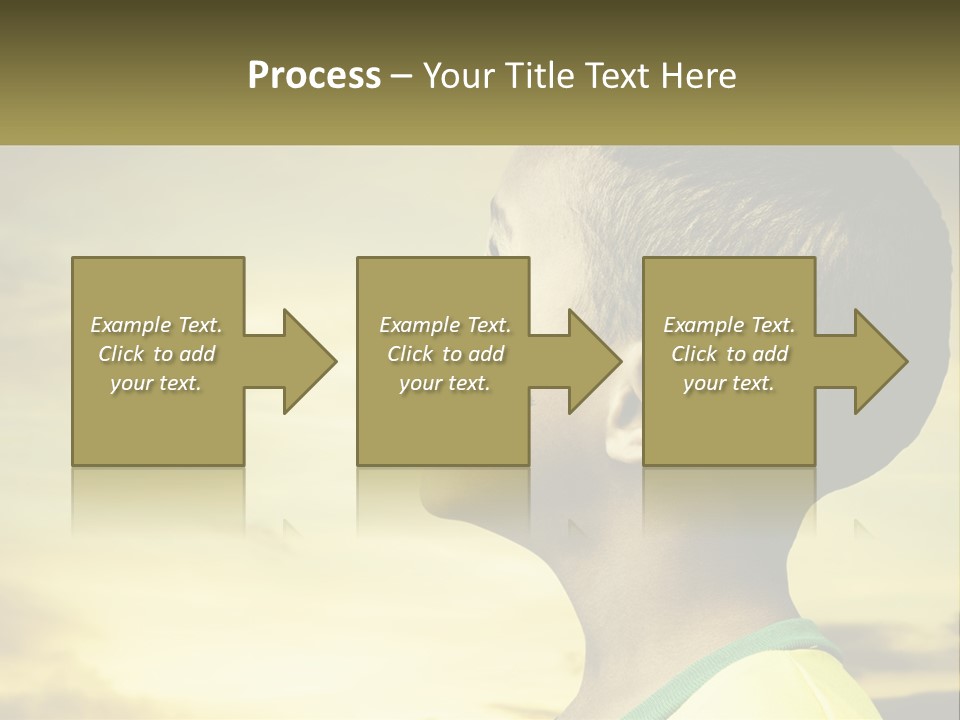A Young Boy With A Flag Painted On His Face PowerPoint Template