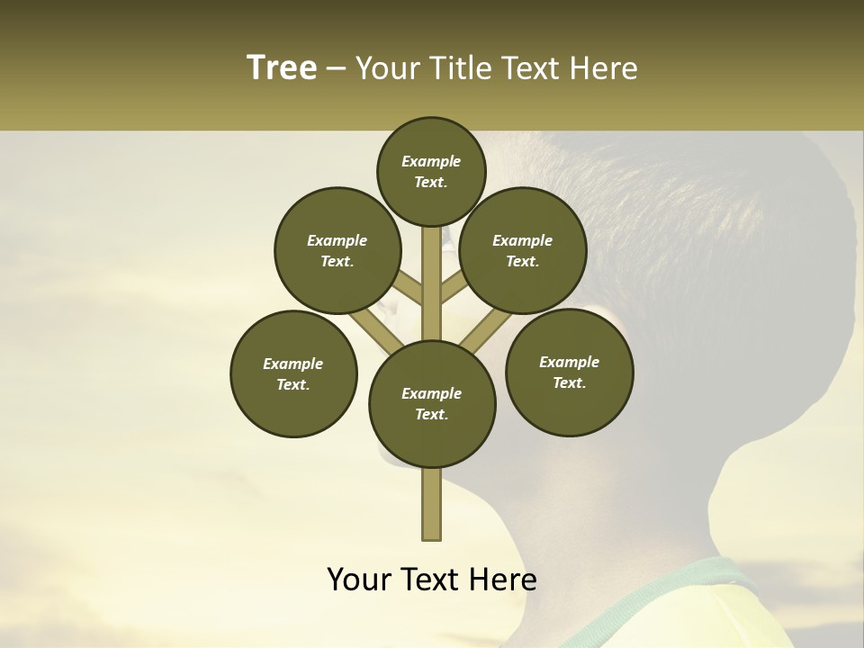 A Young Boy With A Flag Painted On His Face PowerPoint Template