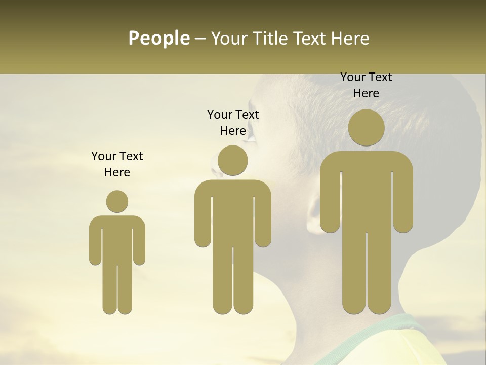 A Young Boy With A Flag Painted On His Face PowerPoint Template