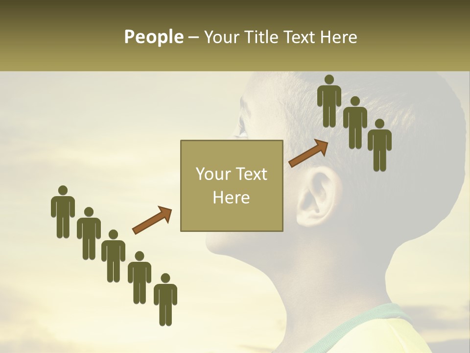 A Young Boy With A Flag Painted On His Face PowerPoint Template